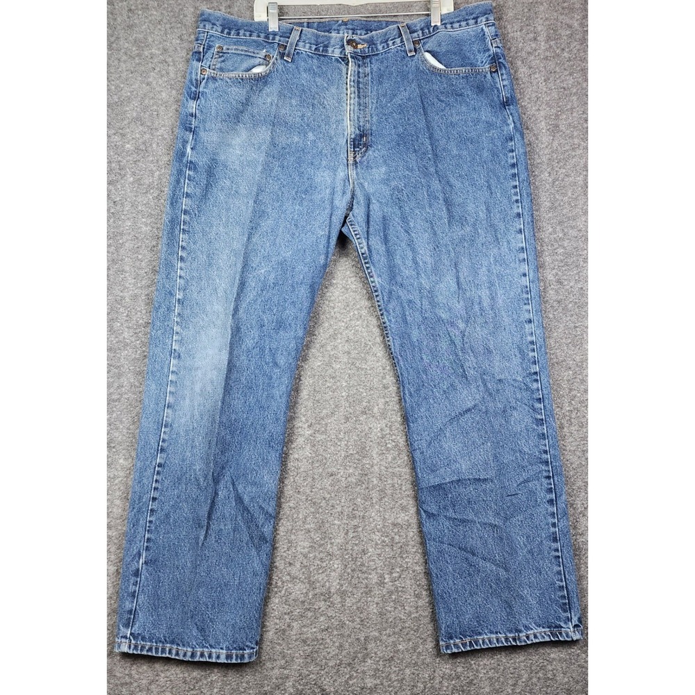 Faded Glory Straight Leg Jeans Mens 42x32 Blue Medium Wash Vintage 2007 Cotton